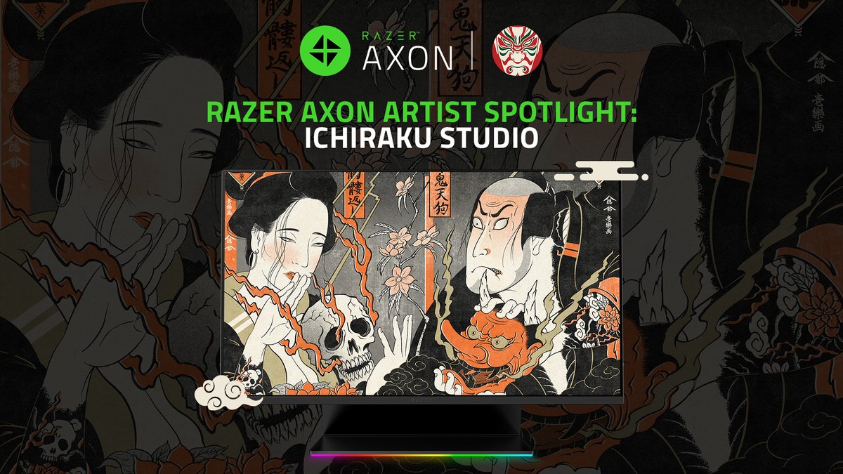 Razer's tweet image. Where tradition meets imagination. Explore Japanese ukiyo-e artistry blended into history with ICHIRAKU STUDIO’s official wallpaper collection.

Download on Razer Axon: rzr.to/ICHIRAKUSTUDIO
