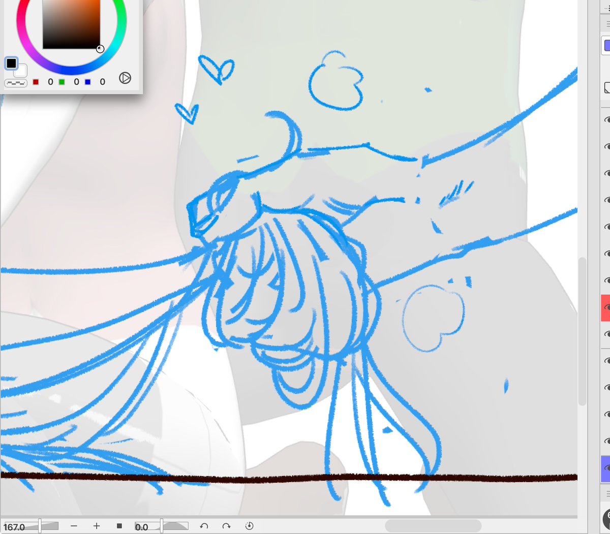 Last week I sketched a manga thinking, “I’ll finish it once the shadowban lifts,” then I saw a manga on my timeline that’s almost miraculously similar 🤣 
If I finished mine now, it’d definitely look like plagiarism, so this draft has to be shelved…