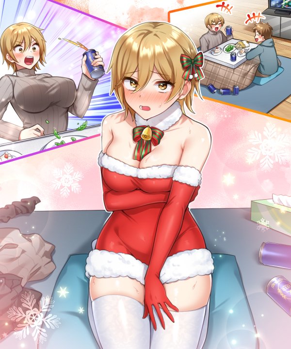 聖夜の女体化(TSFレビュー企画 投稿景品248)
https://t.co/e2tl3qMiib
7つのレビューでイラストを描いて貰うあむぁいおかし製作所のレビュー企画!今回は馬耳エルフ@umamimielf_2さんのリクエストで匿名のあのお方に描いて頂きました!メリー女体化シマス! 