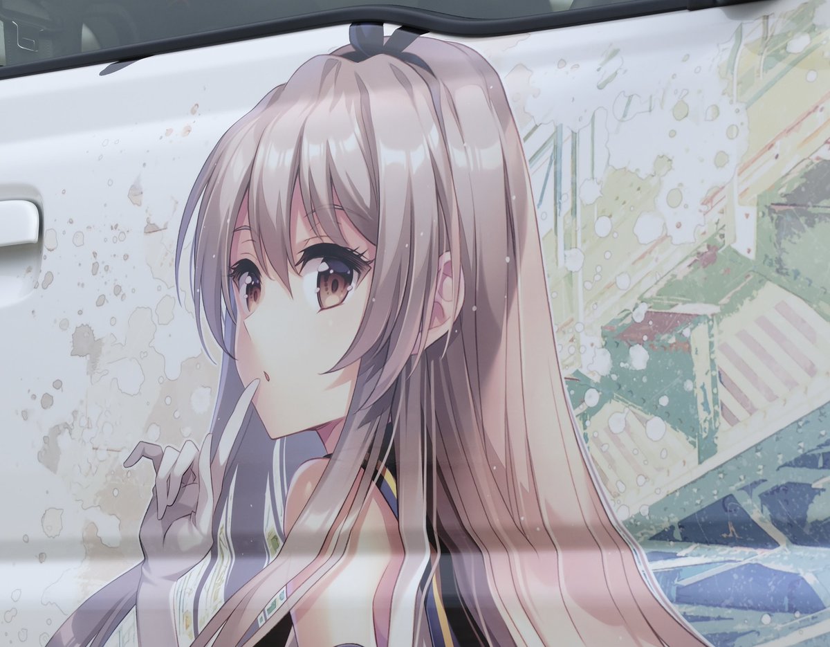 zeka12sr's tweet photo. ジムニーシエラに艦隊これくしょん島風貼りました。

マーチからお世話になっております
イラスト
An2A様

印刷、施工
printhouseYAMATO 

引続きよろしくお願いします。
#ジムニーシエラ 
#島風 https://t.co/iLppjZbjzD