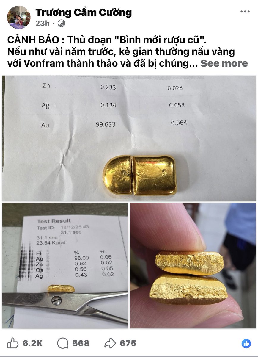 Thầy <a href="/cz_binance/">CZ 🔶 BNB</a> nói rồi, vàng có thể làm giả, Btc thì không 😌😌😌