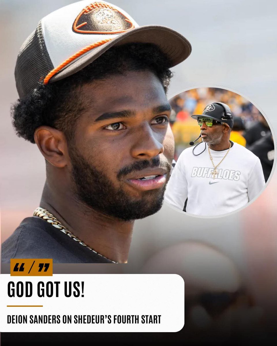 ShedeurTV's tweet photo. God got us! #deionsanders #ShedeurSanders #god https://t.co/q5nvh5LkRg