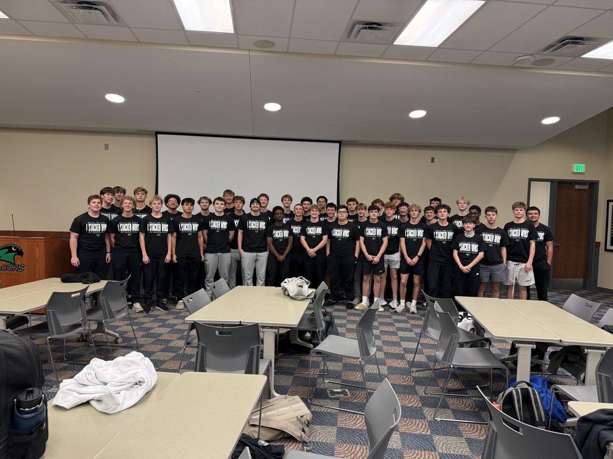 StaleyBaseball's tweet photo. Shootout to the boys that earned a t-shirt at least 90 percent attendance at morning workouts! While you slept they stacked wins! #LPM https://t.co/R8rcg25zmo
