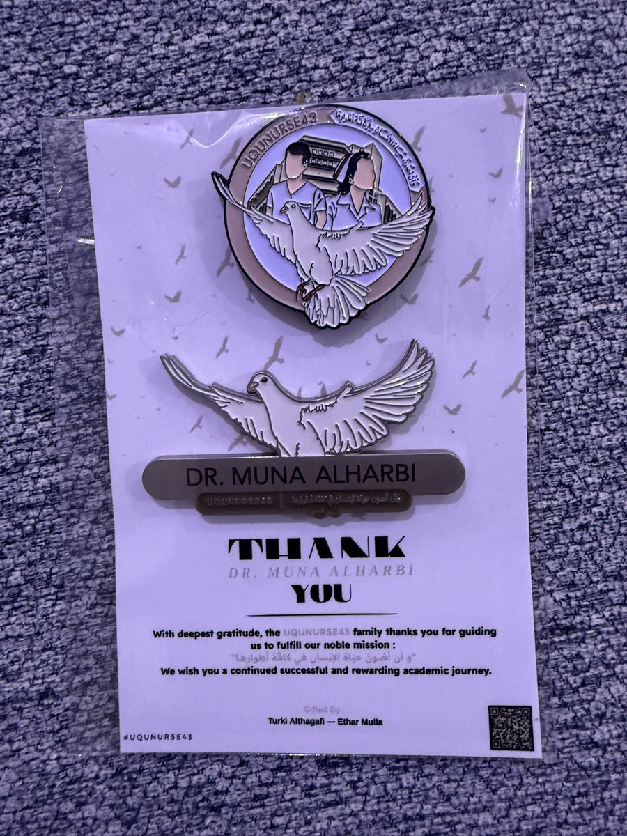 شكراً من القلب دفعة التمريض 43 بجامعة أم القرى 🤍
فخرٌ لي أن أكون جزءًا من رحلتكم التعليمية من السنة الأولى إلى الرابعة، وأن أشهد تطوركم وإبداعكم عامًا بعد عام.
فخورة بكم وبكل ما حققتموه من إنجازات 👏🏻
أتمنى لكم التوفيق والسداد، ومستقبلًا مشرقًا بإذن الله ✨
#uqunurse43