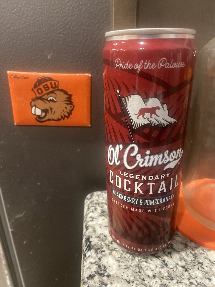 thedamflag's tweet photo. On GameDay Eve, we don’t have our own drink, but we can at least raise our glass (can) to @olcrimson! Looking forward to tomorrow morning at College Station when we #WaveTheFlags. https://t.co/6go1zfRqUp