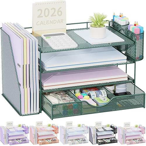 foxyedda_ch's tweet photo. I just received gianotter 4-Tier Desk Organizer with Drawers, File Holders, Letter Trays and Pen Holders - Workspace Accessories for Office Supplies (Green) - Green from jeffykw via Throne. Thank you! https://t.co/AdA8bzzDCA #Wishlist #throne https://t.co/6VjZOFRJr5