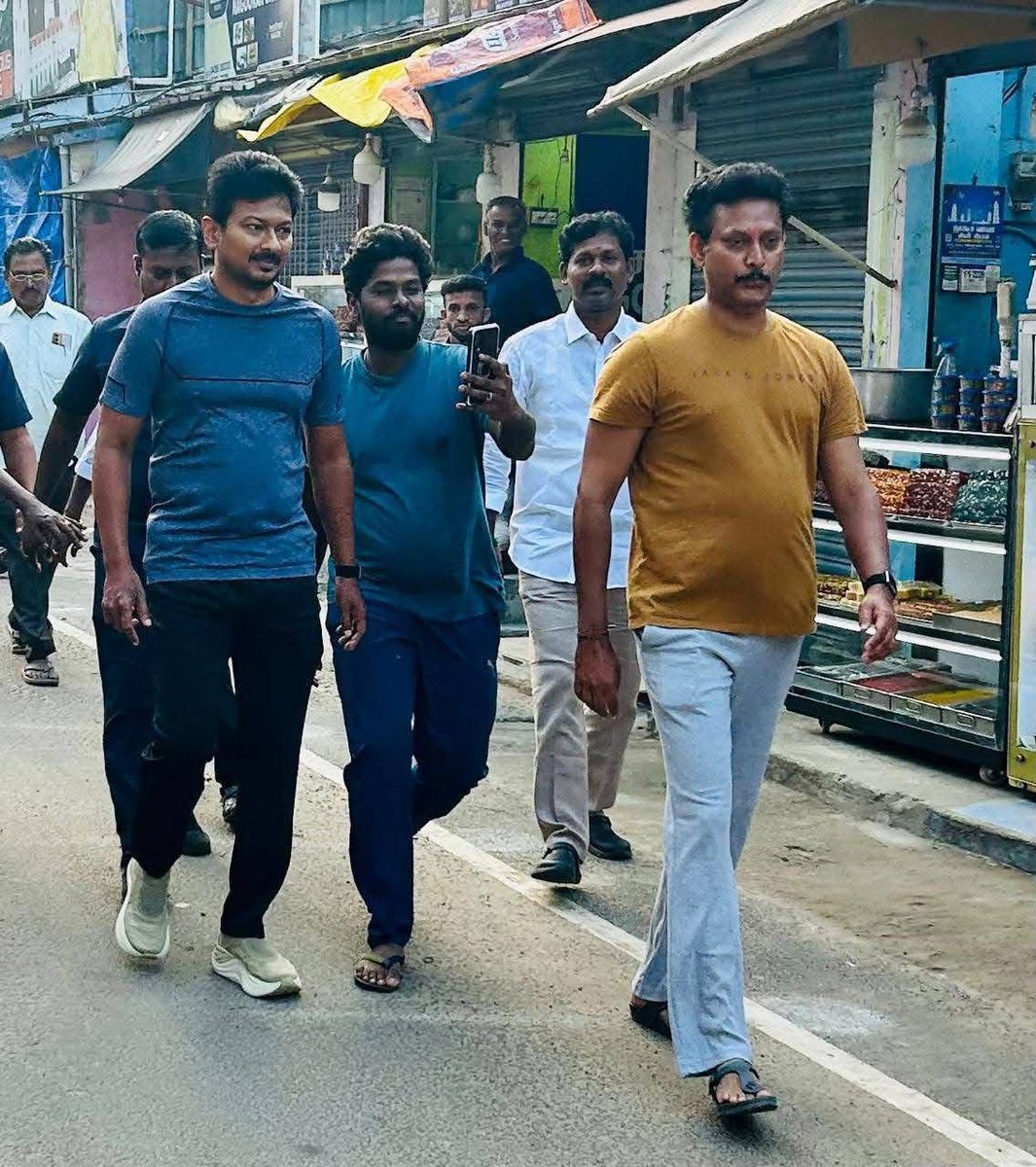 மாண்புமிகு 
துணை முதலமைச்சர் அவர்கள் 
வேளாங்கண்ணியில் இன்று காலை நடை பயிற்சியில் 🚶‍♀️ 

<a href="/Udhaystalin/">Udhay - தமிழ்நாட்டை தலைகுனிய விடமாட்டேன்</a> <a href="/Anbil_Mahesh/">Dr. Anbil Mahesh</a>