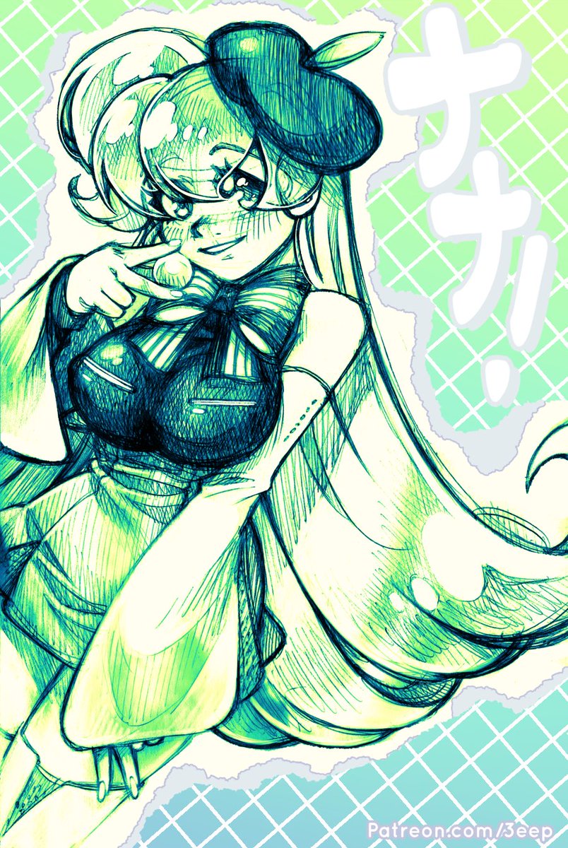 🍏Macne nana from that one Gomoku sketch where her chest is covered (I couldn't find it but I think about it a lot)

#Macnenana #Mac音ナナ #マクネナナ