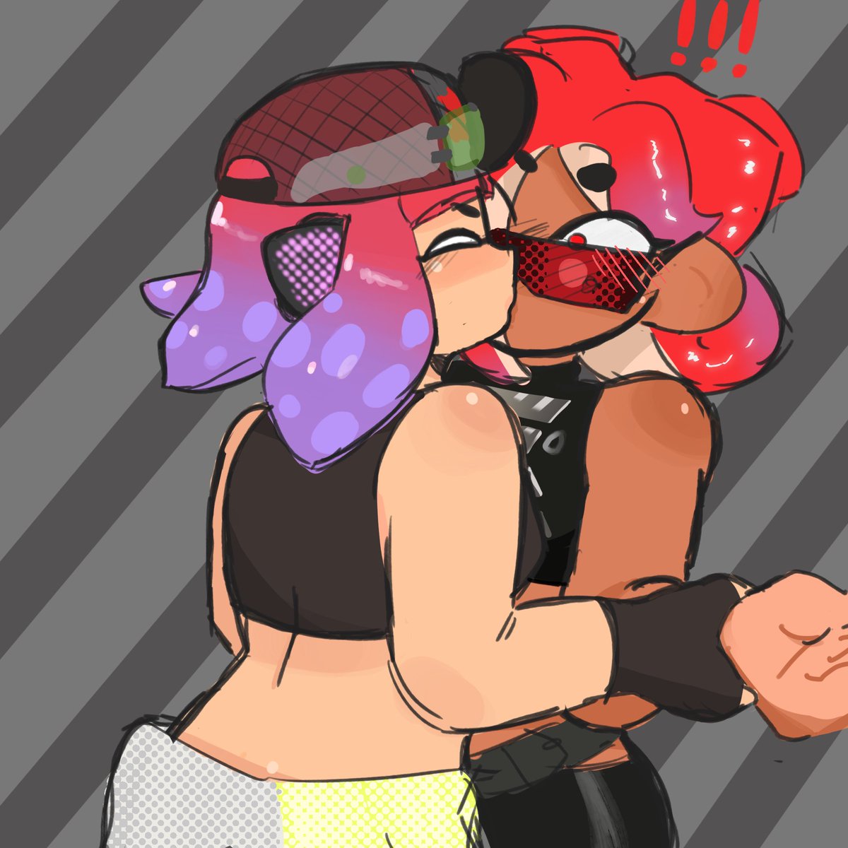 I wanted to draw this #yuri #splatoon
