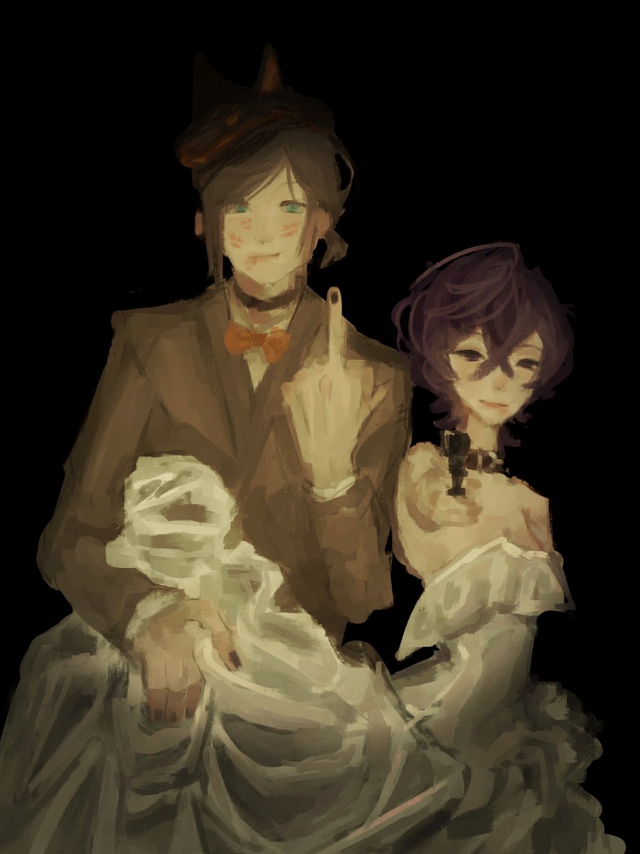 yourrrenji's tweet photo. mom, how mom met my dad #foxslayer #Mysart #ArtoftheRogue https://t.co/WI7Vu2fk64