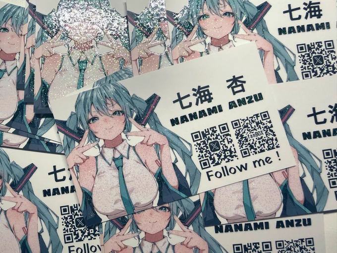 おNEWの名刺!!!
ひゃー!!!かわいい! 