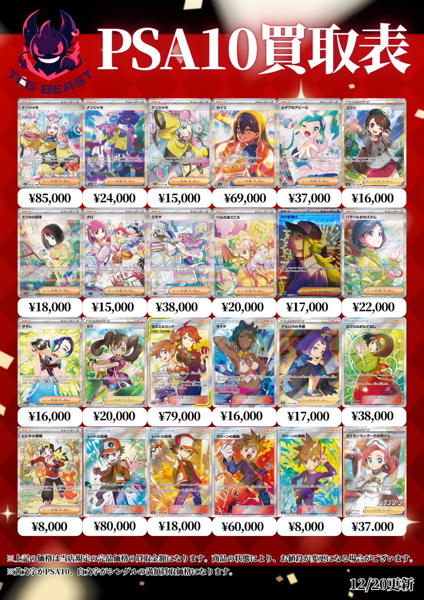 おはようございます😁 本日のサポートPSA10になります😃 ぜひお