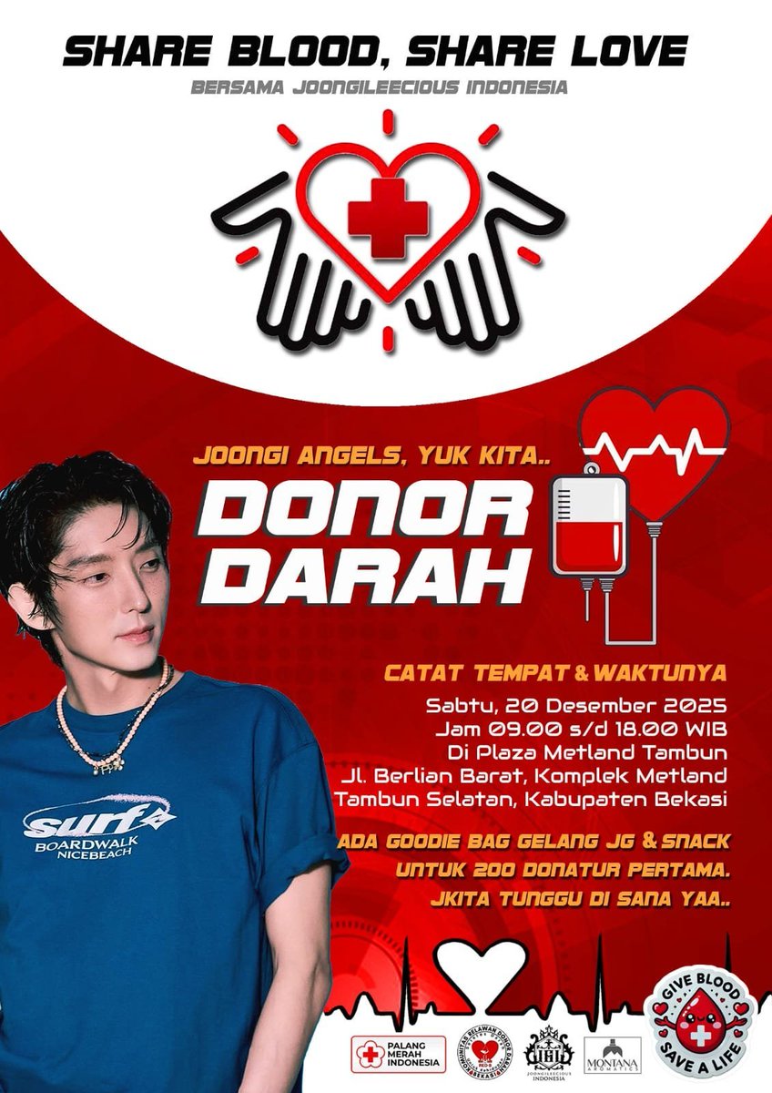JoongileeciousI's tweet photo. suasana di lokasi saat ini.
Mari hadir teman2.
#ShareBloodShareLove #DonorDarah #NatalBerbagi #LeeJoonGi #Fromindonesiawithlove🇲🇨 https://t.co/zEy6tw2hyR