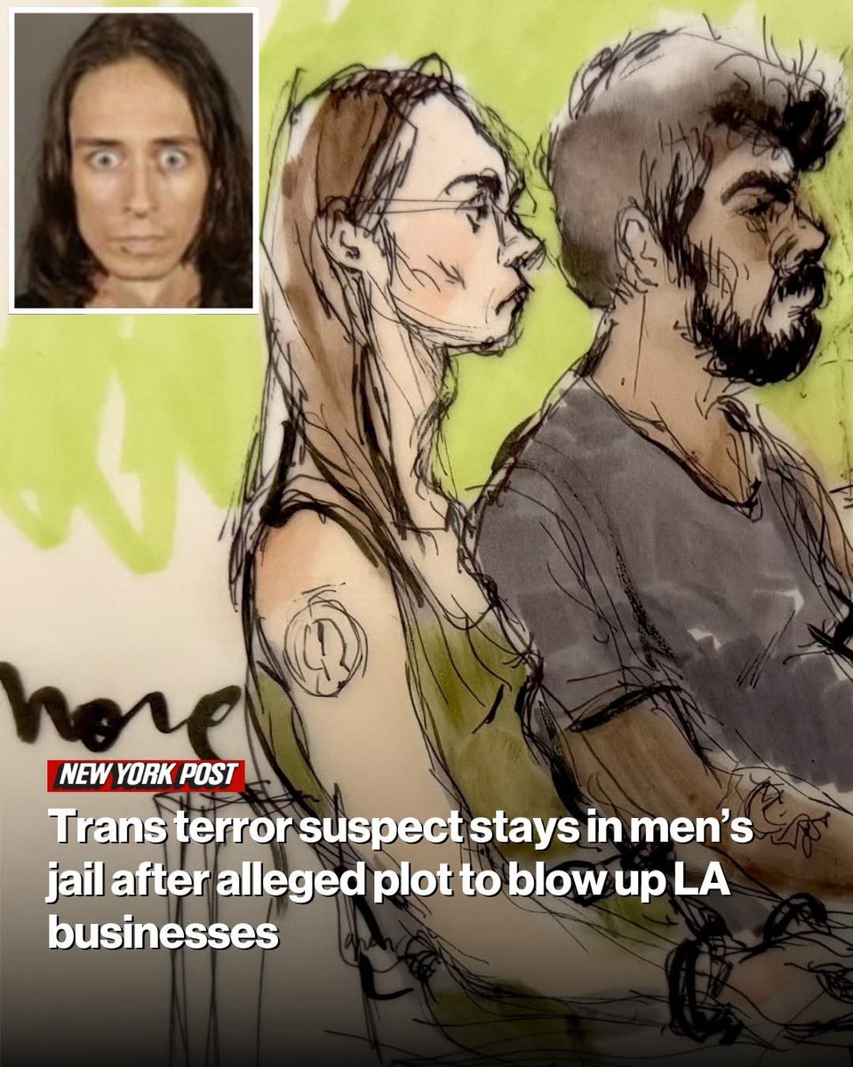'Zachary Page, a 32-year-old who identifies as a trans woman and is accused of plotting a New Year’s Eve bombing spreeagainst companies in the Los Angeles area, was denied bond Friday morning and will remain in a men’s jail after begging to be transferred to a women’s facility'