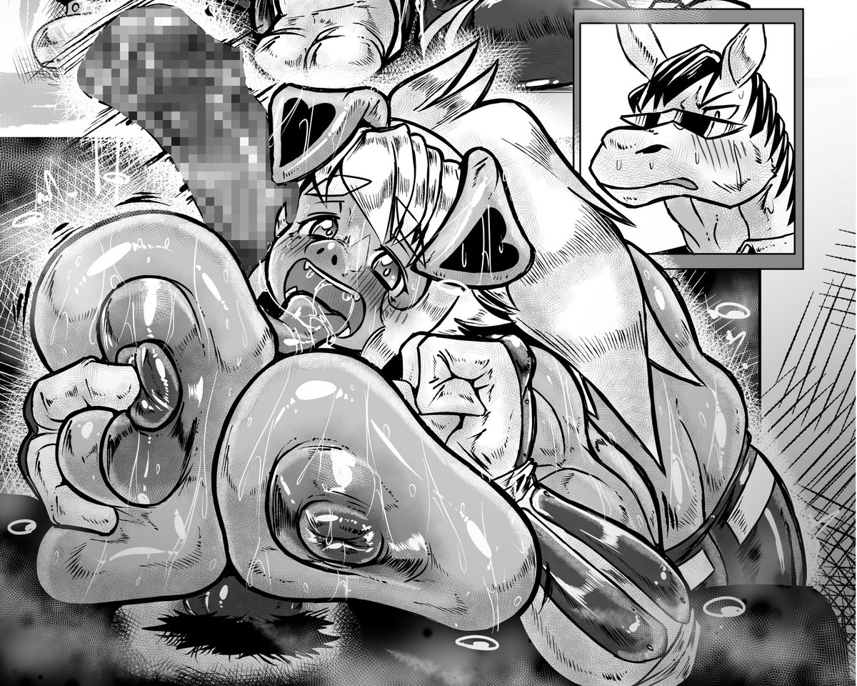 【冬コミの告知】
ケモエロ界の大御所・中上たかし様( @nakagamiT )の合同誌「ケモラヴァ」最新刊に6ページ短編を寄稿させて頂きました!
大晦日の格闘試合で勝利した♀豚さんが♂馬TNTNでブヒブヒ言わされまくる話です。拙作を印刷物に載せてもらうのは初めてで感激☺️ケモナーのみんな読んでね! 