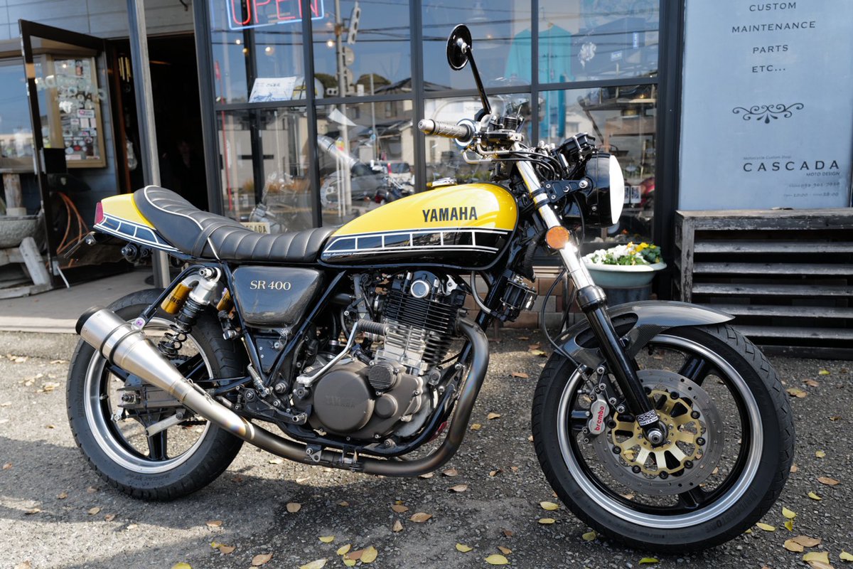 CASCADASR's tweet image. オイル交換等、ありがとうございました☆
#sr400 #カスカーダ #北九州 #yacoo