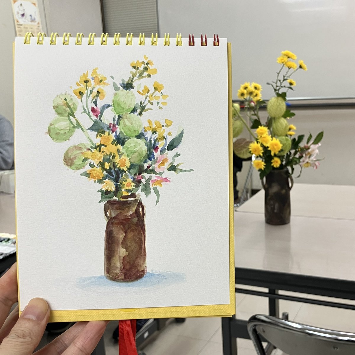 水彩スケッチ 「フウセントウワタ」 #水彩画 #透明水彩 #watercolor