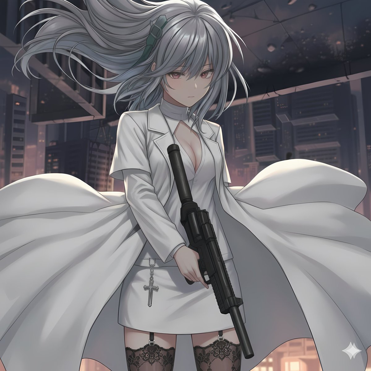 CrossSacri's tweet photo. 衣装チェンジ「Battle for freedom of my spirit」シエル。
戦場の「青」を脱ぎ、覚悟の「白」へ。
穢れなき衣装で銃を握るその姿は、まさに自由を求める戦女神。
#Battleforfreedomofmyspirit #シエル #イラスト #GunAction https://t.co/aip4bBAIGm