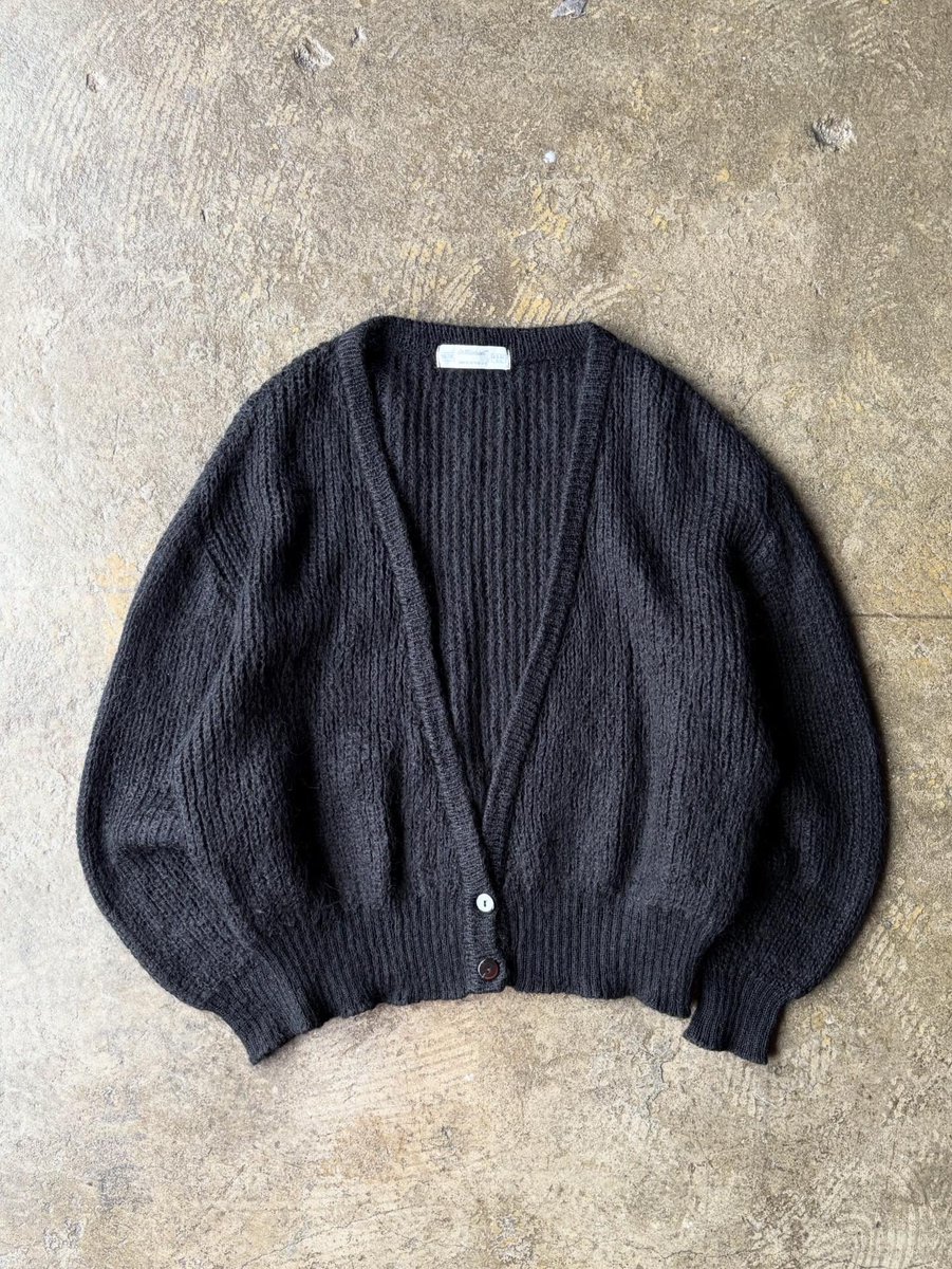 New stock 1990's St michael Black mohair cardigan made in U.K size