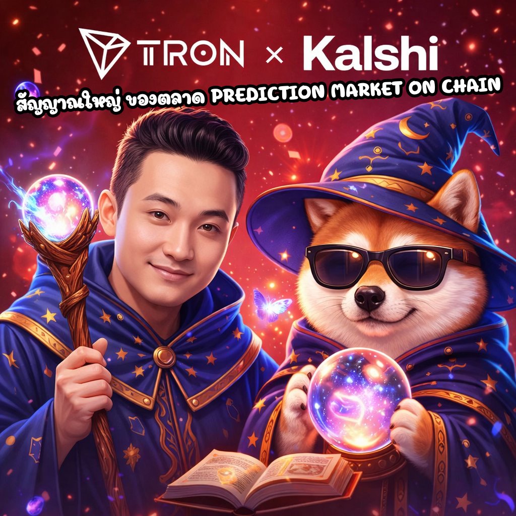 🤝 TRON x Kalshi
ก้าวใหม่ของโลกการเงิน ที่ TradFi เริ่มจับมือกับ Blockchain แบบจริงจัง
ความร่วมมือระหว่าง TRON DAO และ Kalshi ถือเป็นอีกสัญญาณชัด ๆ ว่าโลกการเงินกำลังเปลี่ยนผ่านเข้าสู่ยุคใหม่อย่างเป็นรูปธรรม 🚀

🔮 Kalshi <a href="/Kalshi/">Kalshi</a> คืออะไร ?
Kalshi คือแพลตฟอร์ม Prediction Market