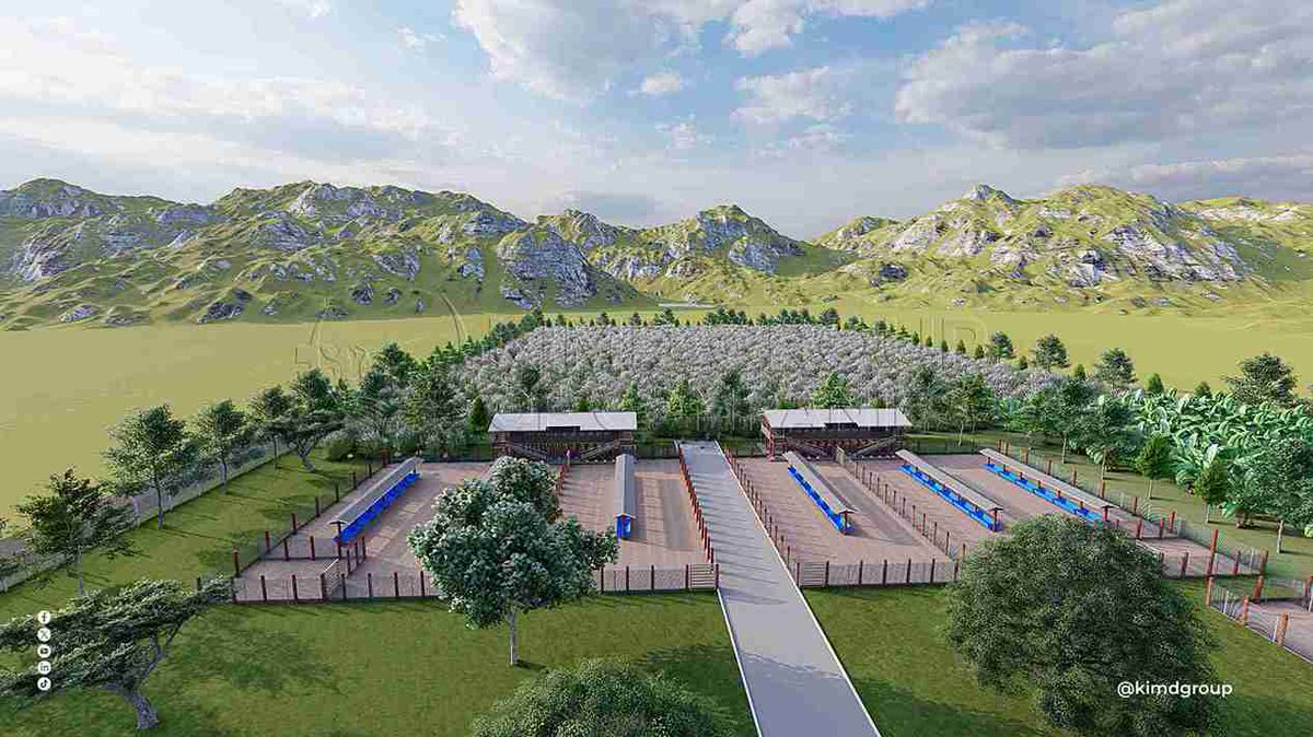 OfKimd's tweet photo. 8 Acres Goat Breeding Farm Layout
This a goats farm with the following items

3 200 capacity goats structures on zero grazing
Store
Hay barn
Staff quarters
Pasture plantation
https://t.co/J792tmZoLk
#farming https://t.co/tABb2eHh7B
