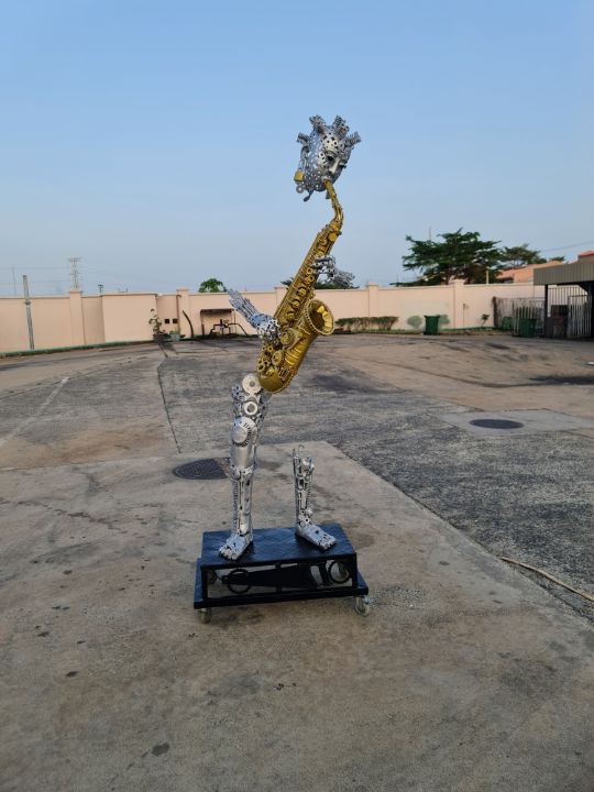 dharmiegb's tweet photo. Art of the Day! "The Afro Jazz Lady ||Metal Sculpture". Buy at: https://t.co/B3iQk0DO97 https://t.co/t09TY6fIYn