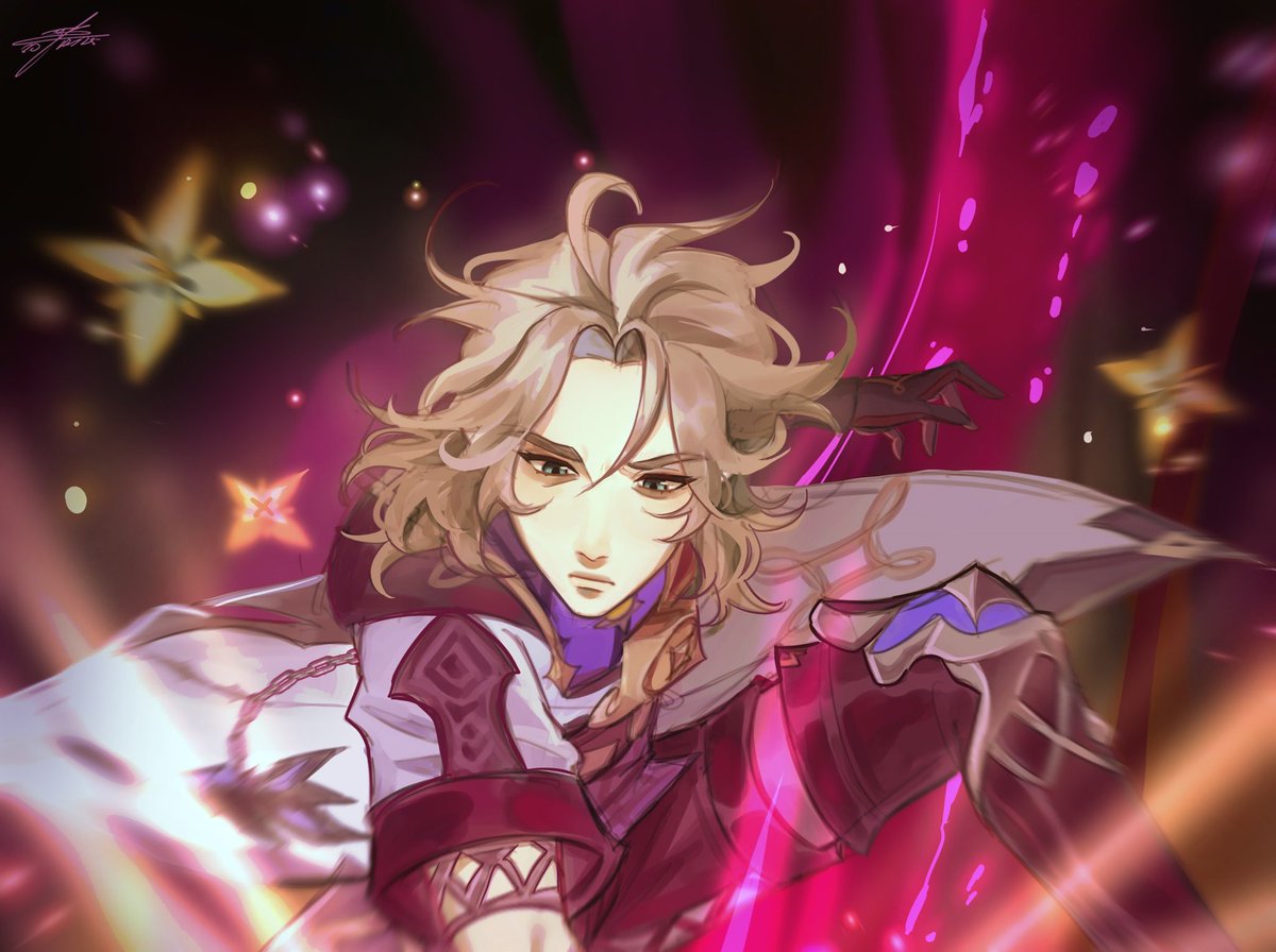 ALBEDOOO‼️‼️

Finally a fully rendered albedo!!My winter break just started, so I can draw him more. I’m so happy.🥹💞

Little scene from the quest, he looks very handsome and cool

Hope you guys like it!! 

#GenshinImpact #Genshin #Albedo #Albedofanart