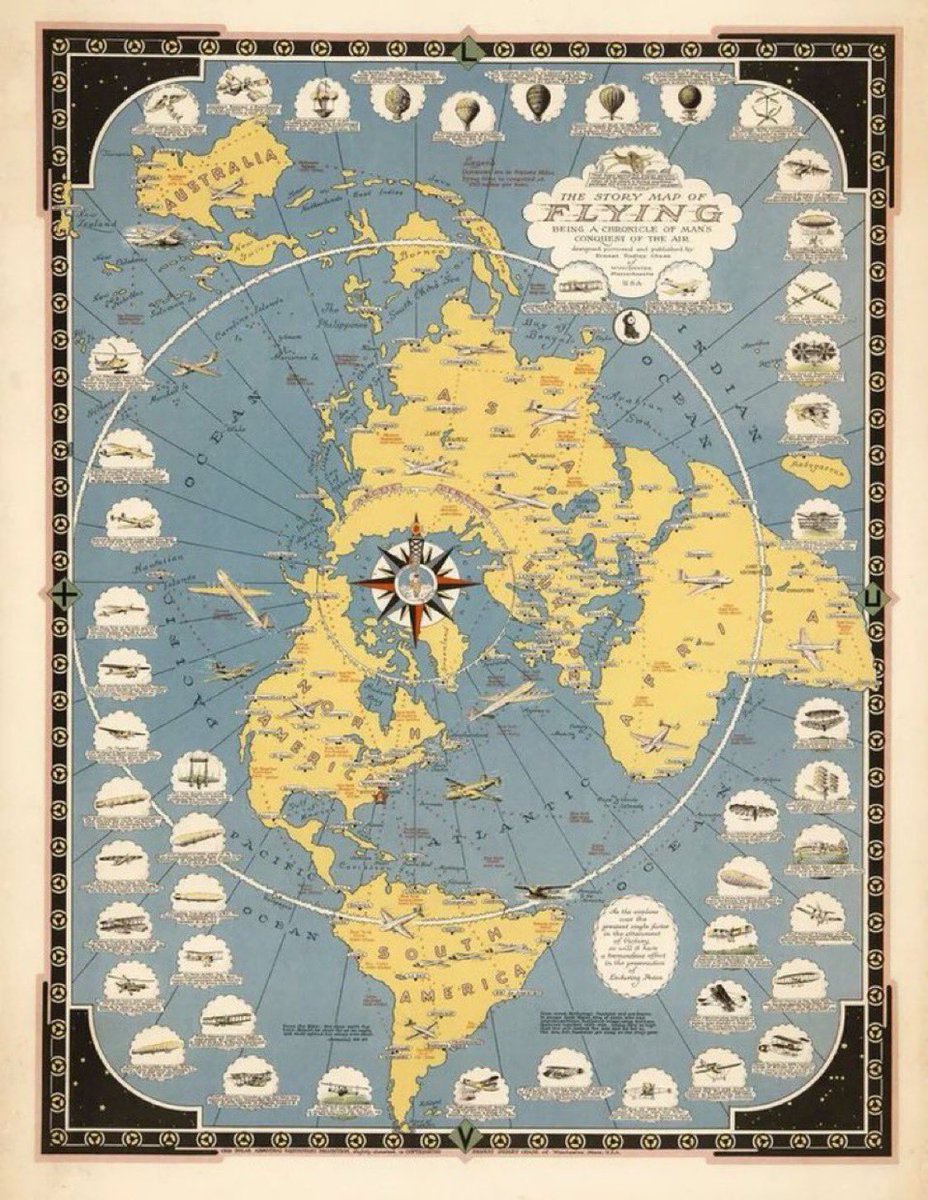 TheFlatEartherr's tweet image. thought they said there weren't any flat Earth maps. 

Here's one from 1942! 😉👇