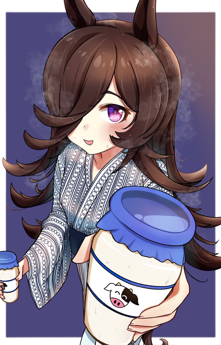 Create_Tibi's tweet image. 「はいっ！お兄さま！」

#ライスシャワー 
#ウマ娘