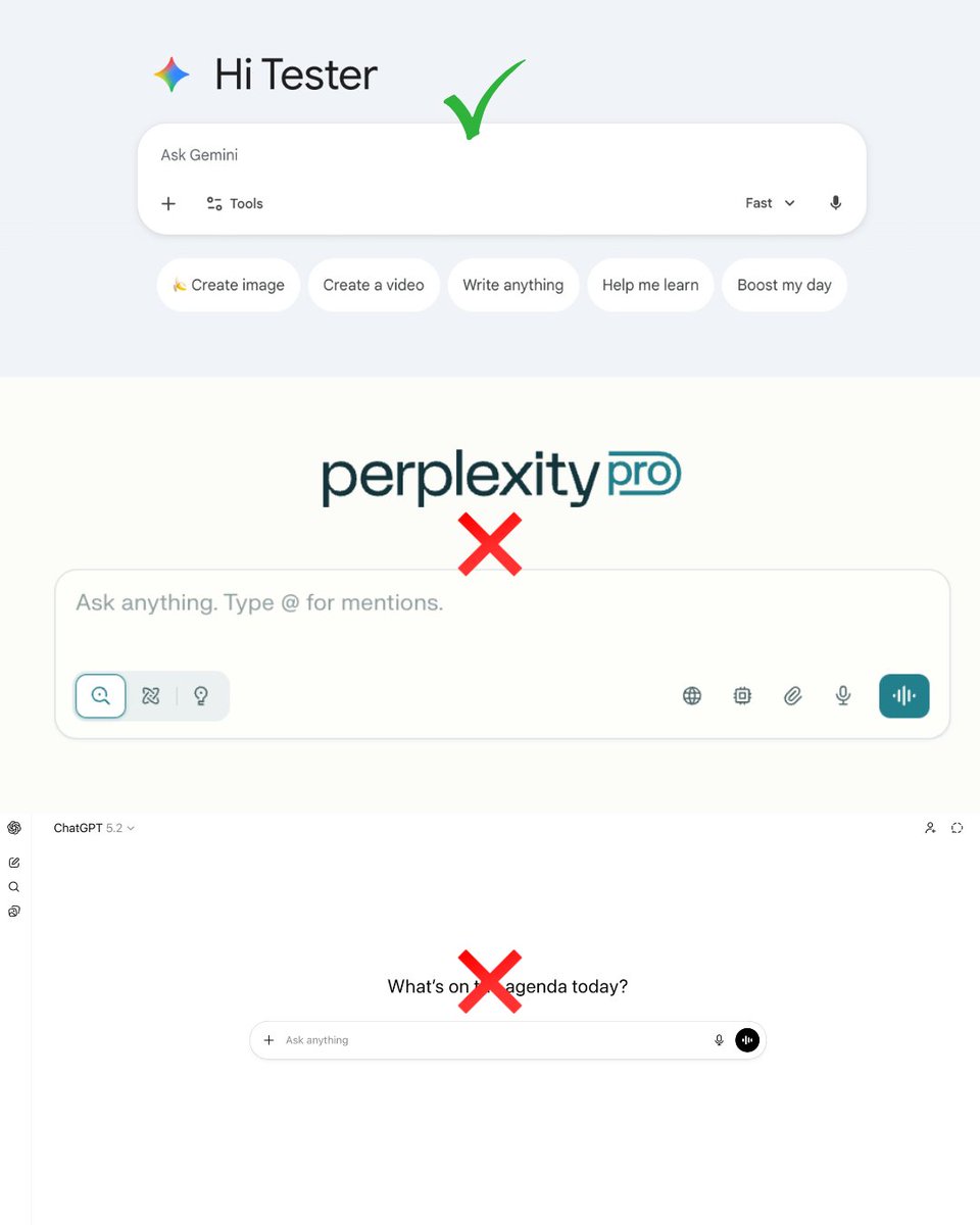 mary_coder1's tweet image. Don't use Perplexity or ChatGPT for market research.

I tested Gemini 3.0 and it's on a whole different level for data analysis.

Here are 5 prompts that turn it into your research team:

(Comment "Gem" and I'll DM you my Gemini Mastery Guide for free)