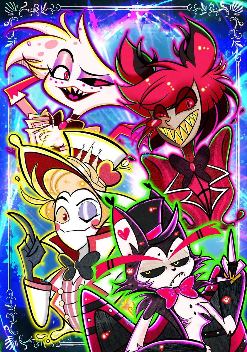 今まで描いたのを集めてみました🤭 塗ってて楽しかったです🩷 3期早く