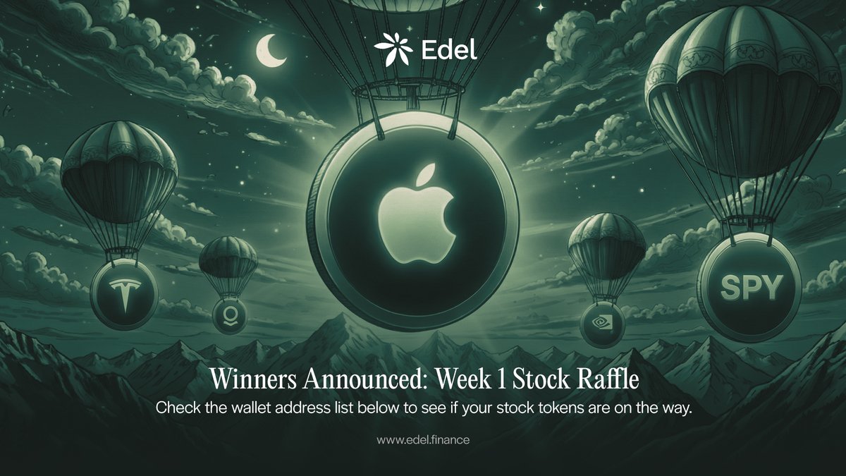 edeldotfinance's tweet image. Messari’s @zcb_spec  flagged the 2026 alpha.

USD1 integration: Done.

Week 1 Testnet Arena: Thousands of real users, 5 blue-chip equity winners airdropped (see list below). 

Arena capacity is tightening. Once this tranche hits 100%, we’re likely pausing onboarding to focus on…