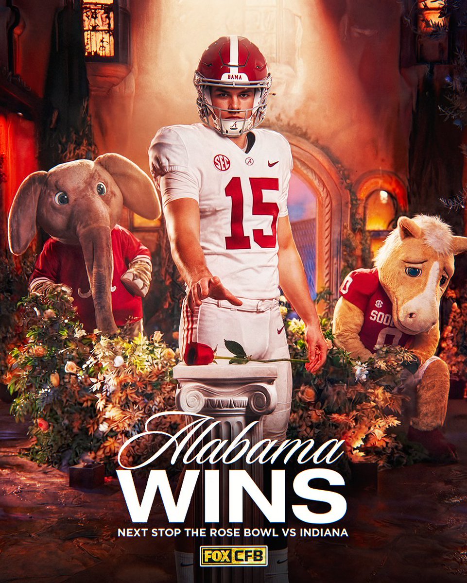 Alabama accepts the rose 🌹🐘