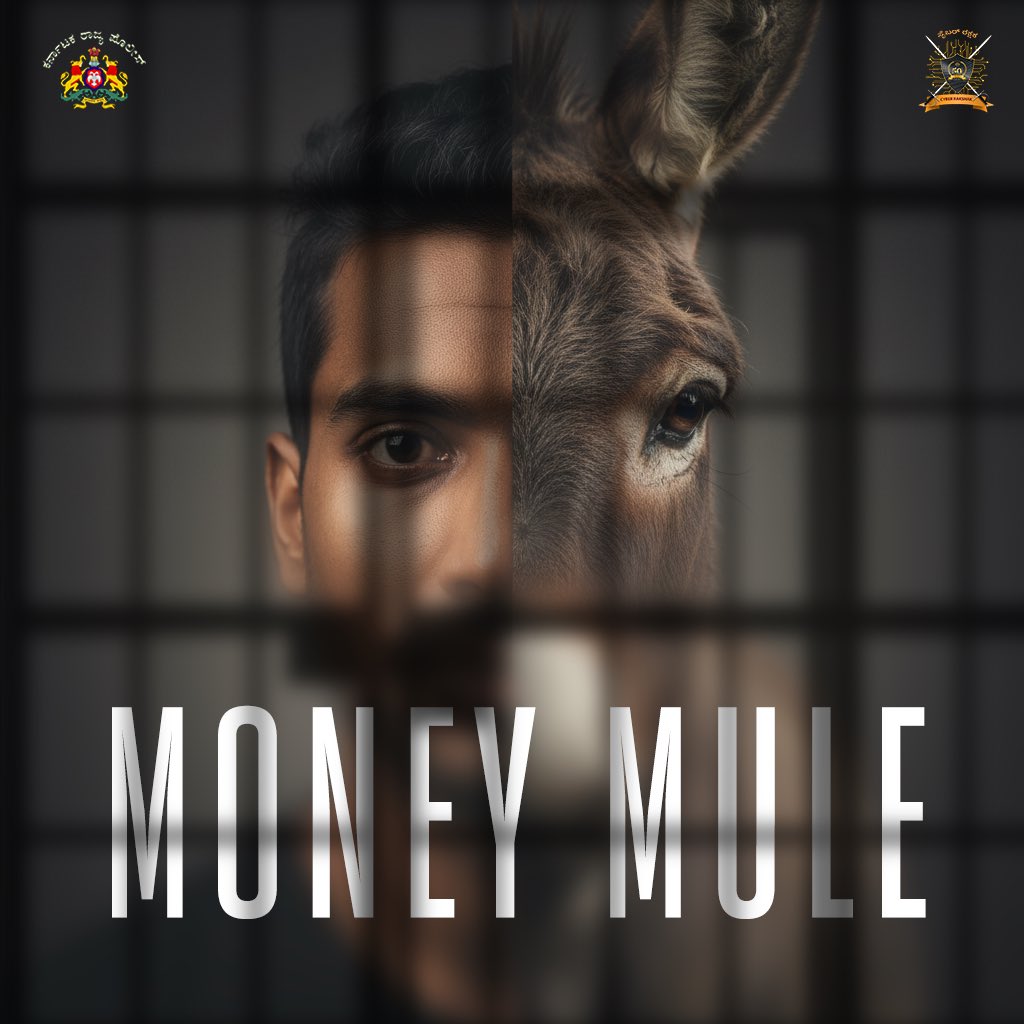 CyberRakshaka's tweet photo. Money Mule Scam – Modus Operandi

✔️ Luring offers
✔️ Use of innocent bank accounts
✔️ Movement of illegal funds
✔️ Legal consequences for the account holder

🚫 Never share your bank details.
🚫 Never transfer money for strangers.

Stay alert. Stay legal.
#cyberrakshak #StaySafe https://t.co/C7Vco5ioQI