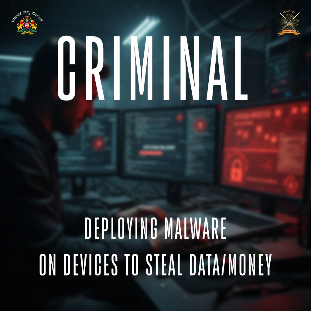 CyberRakshaka's tweet photo. Money Mule Scam – Modus Operandi

✔️ Luring offers
✔️ Use of innocent bank accounts
✔️ Movement of illegal funds
✔️ Legal consequences for the account holder

🚫 Never share your bank details.
🚫 Never transfer money for strangers.

Stay alert. Stay legal.
#cyberrakshak #StaySafe https://t.co/C7Vco5ioQI