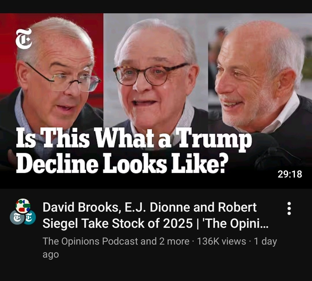 I know that this podcast isn't about Trump getting old but it is still funny that the NY Times assembled a 65 year old, a 74 year old, and a 78 year old to answer the question "Is This What a Donald Trump Decline Looks Like?"