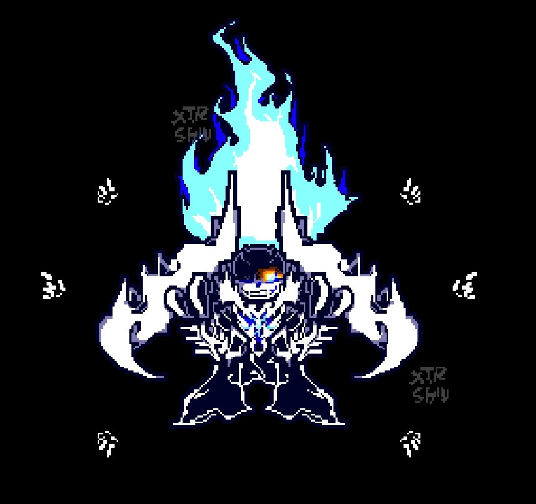 Gotcha_kiddo23's tweet photo. Karmatic Time Forward: Fallen Void
phase 4 form my take 

#undertaleAU #sansau #pixelart https://t.co/3YrCBN2BKz