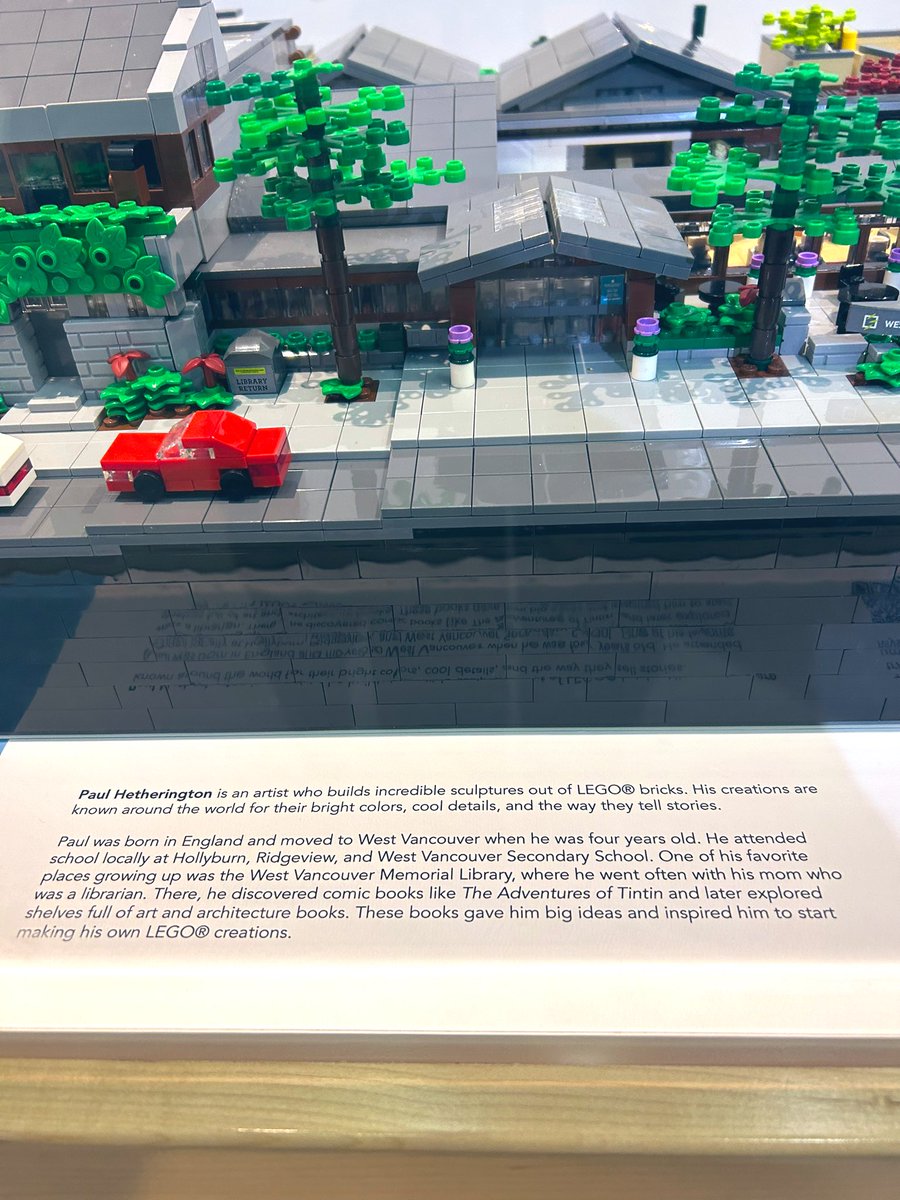 Visited West Vancouver Memorial Library and borrowed some books, viewed Tiny Art Holiday Gift Show and <a href="/LegoBrickbaron/">Paul Hetherington Artist</a> ‘s wonderful replica of the library #westvanlibrary #LEGO #artshow #westvancouver
