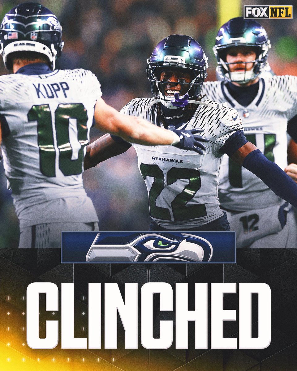 ORhoads89539's tweet photo. The Seattle Seahawks clinched the playoffs and probably the 1 seed in the NFL if they keep winning and the rams lose again then they will have the 1 seed. https://t.co/cGvobfa6AU