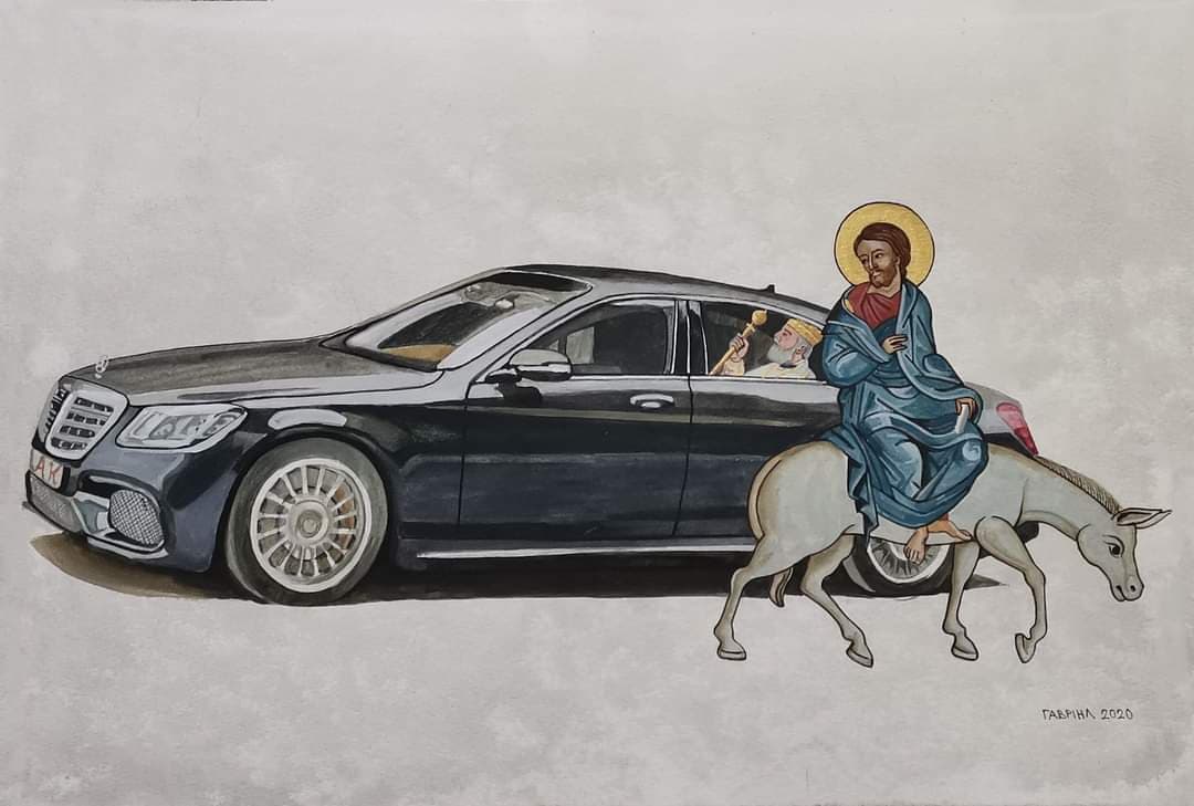 PGPapanikolaou's tweet image. Τα φασισταριά επιτέθηκαν με εκρηκτικά στο σπίτι του να τον τιμωρήσουν γι' αυτές τις "αντιχριστιανικές" εικόνες. Μια χαρά τους είχε λογοτεχνήσει στην αιωνιότητα ο Καζαντζάκης που ήταν χίλιες φορές πιο χριστιανός από δαύτους : αν υπήρχε και ξανακατέβαινε, αυτοί θα τον ξανασταύρωναν