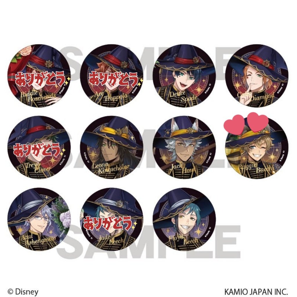 ^*^様 ツイステ 75mm缶バッジ ツイステ ブルーム 箔押し缶バッジ 交換 譲渡 vol.1︰3BOX、vol.2