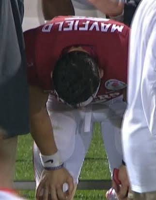 Oklahoma in the College Football Playoff:

Lost 37-17
Lost 54-48
Lost 45-34
Lost 63-28
Lost 34-24

0-5.