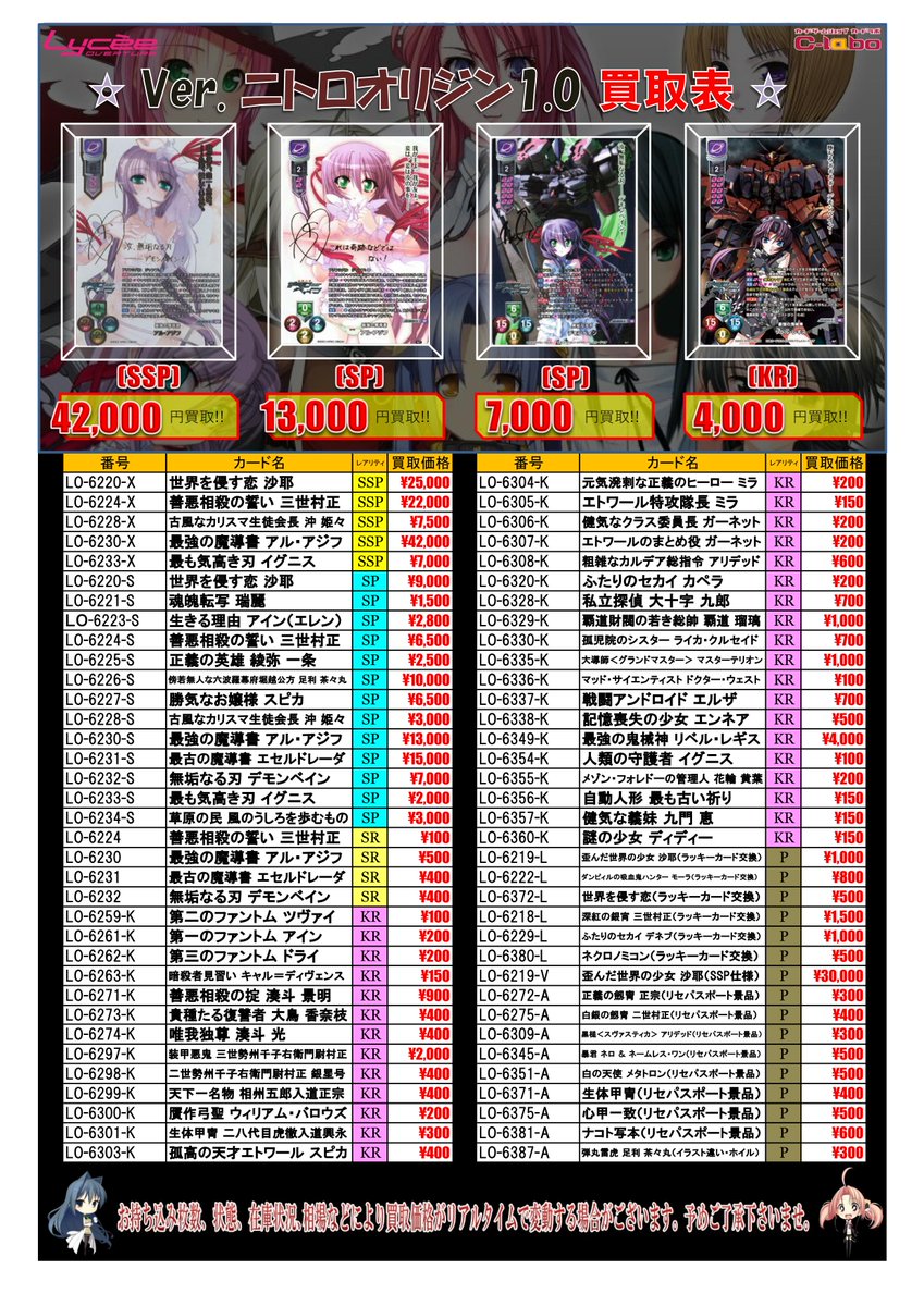 リセ 最強の魔導書 アル・アジフ SSP ニトロオリジン lyceetcg 買取情報】 🔯Ver.ニトロオリジン1.0🔯 ✨SSP・最強の魔導書