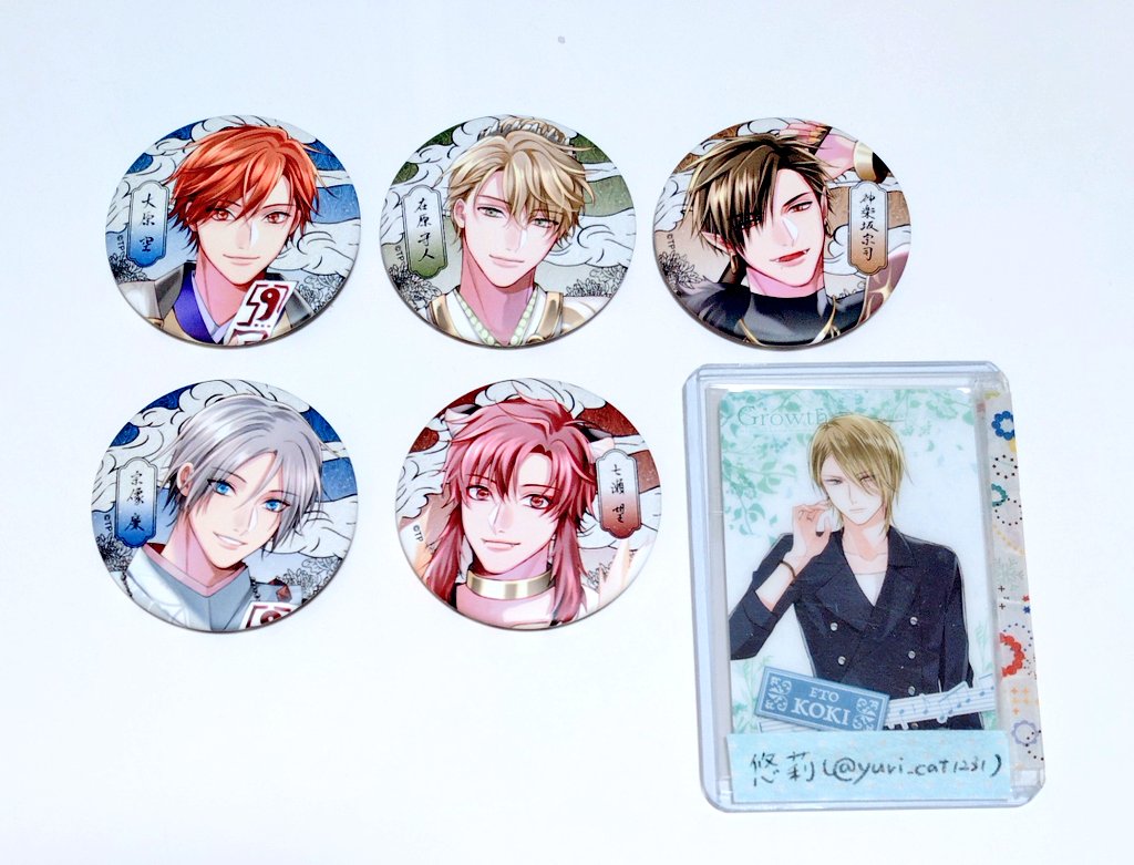 交換】ツキプロ ALIVE AGF 月野鬼譚 華月陰陽録 月華月 缶バッジ 譲