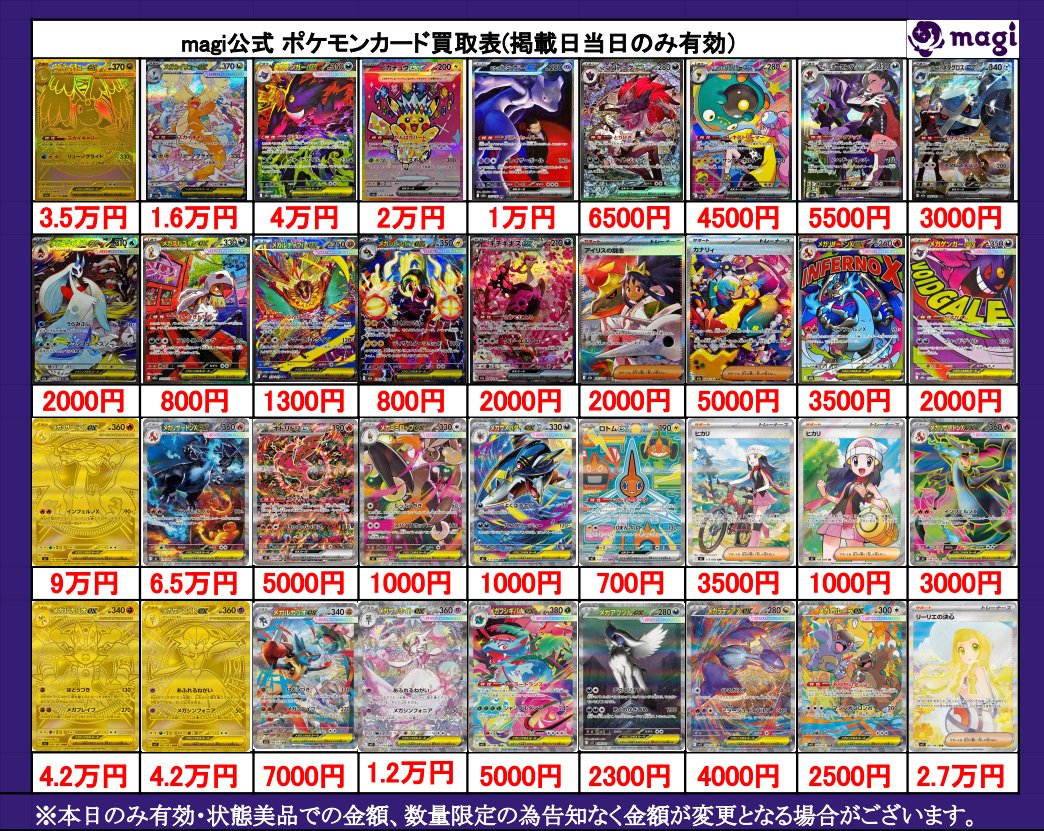 【毎日値下げ】カードeシリーズ20枚まとめ売り ✨ポケカ買取速報✨】 MEGAシリーズの買取表更新いたしました‼️ 買取