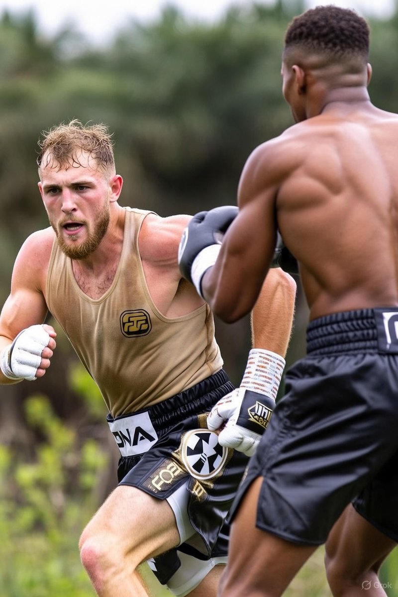 LEAKED photo of <a href="/jakepaul/">Jake Paul</a> training his sprints for the <a href="/anthonyjoshua/">Anthony Joshua</a> fight...