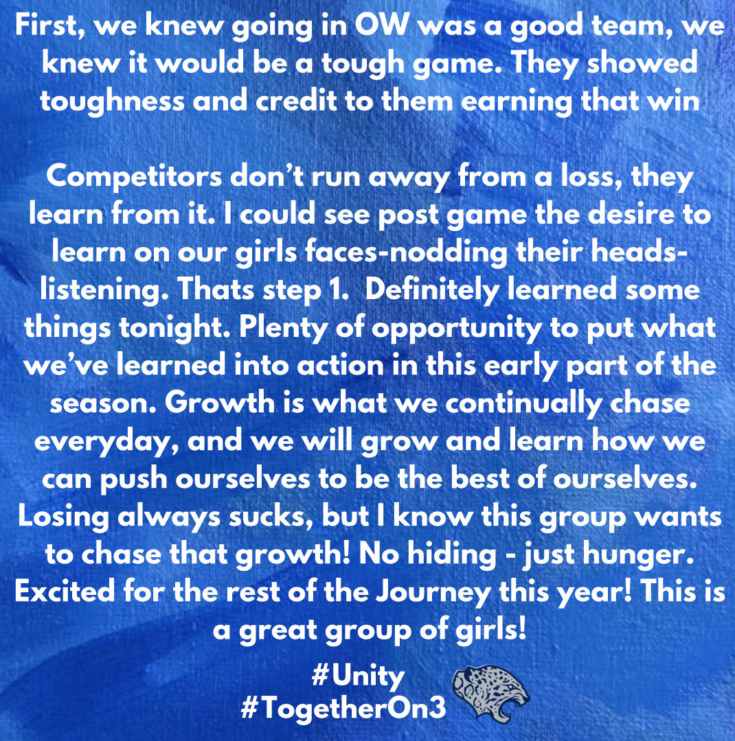 Coach’s Thoughts- Game 6
#Unity
#TogetherOn3