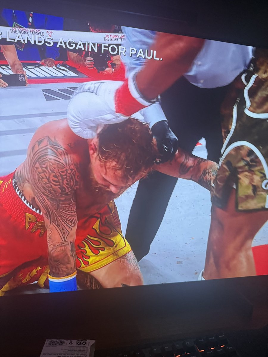 LebumWick's tweet photo. the knockout is coming bro 💀, this guy is stumbling #PaulJoshua https://t.co/XORBa0sEqs