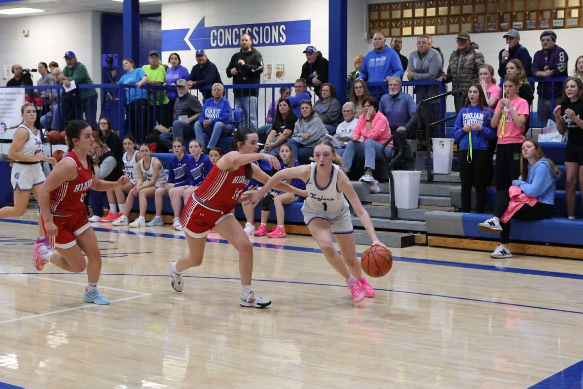 Troy senior and Division I signee Harper Whetstine surpassed 1,500 career points tonight for the Trojans. The University of Northern Iowa commit is averaging 25+ points per game in her senior season and continues to be one of the most complete players in the state. Whetstine was