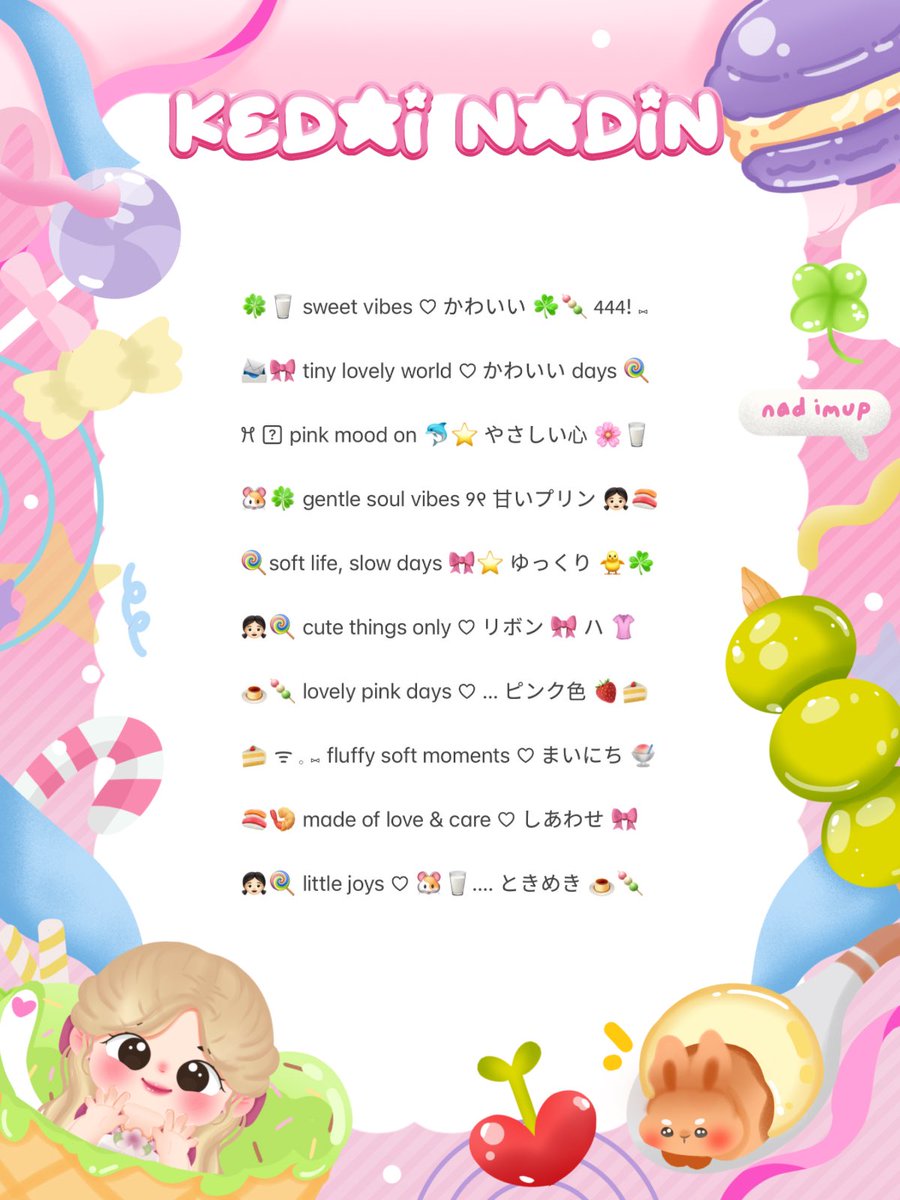 swtollen's tweet image. helppp rt kakaaa ☘️🍡

👧🏻﹢۫  nadin membawa 10 wording bio short! yang bisa langsung di jemput di dm 🍰🐹

     🛒 : 1.500/each 

#zonauang #zonajajan